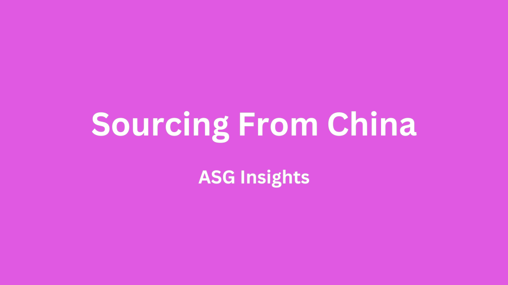 Sourcing from China