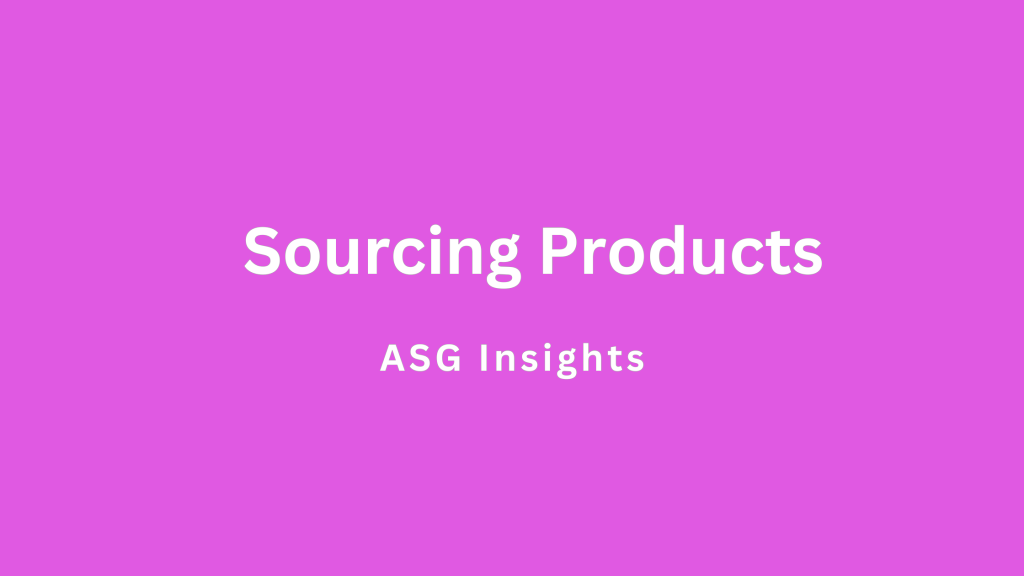 Sourcing Products